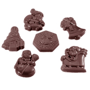 Chocolate World Christmas Assortment Polycarbonate Chocolate Mould